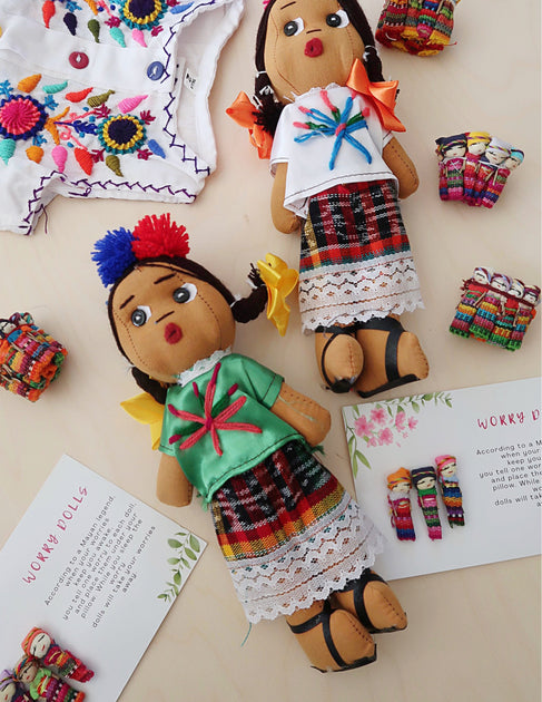Guatemalan Worry Doll Pouch ~ SELENITE – MoonstoneGypsyAU