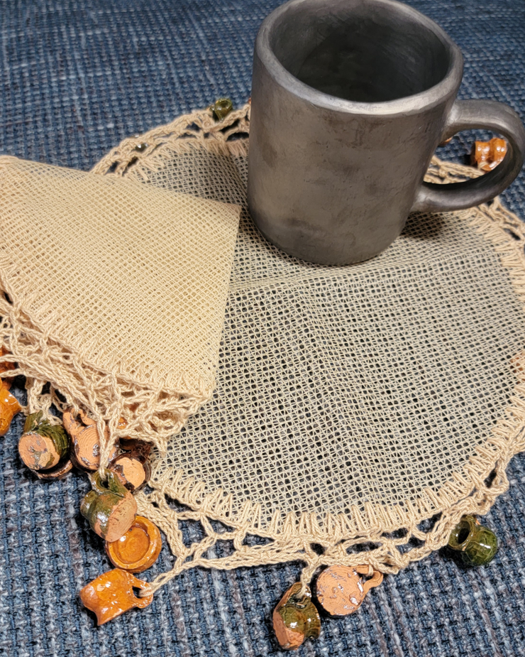 Crocheted Doily, Reusable Pot Cover