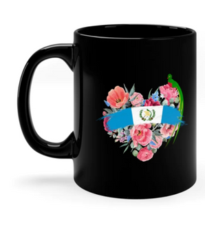 Corazon Chapin Black Mug - 11 oz