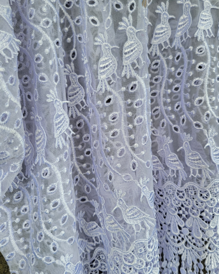 White Organza Coban Huipil