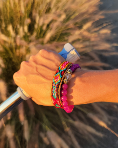 Handwoven Leather Bracelet Set