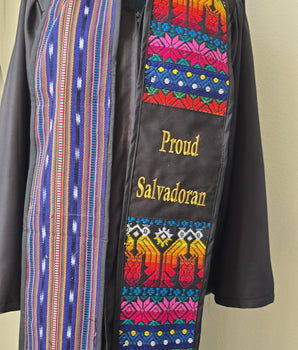 Proud SALVADORAN Multicolor Graduation Sash