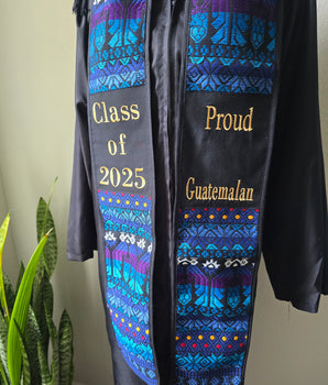 2025 - BLUE Proud GUATEMALAN Graduation Sash