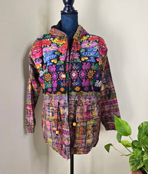 Unisex Multicolor Long Jacket - Small