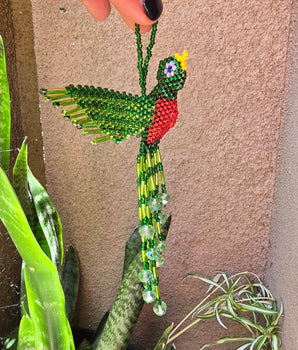Beaded Quetzal Charm