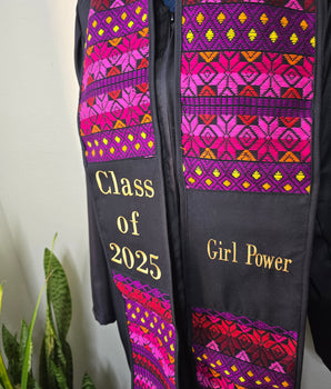 PINK GIRL POWER Graduation Sash