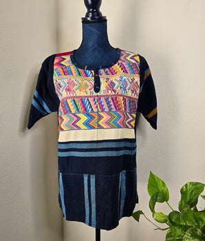 Unisex Indigo Top, Medium