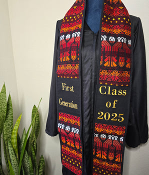 Red Orange FIRST GENERATION Graduation Sash