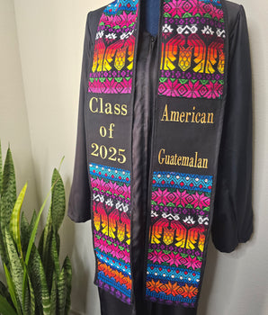 AMERICAN GUATEMALAN Graduation Sash