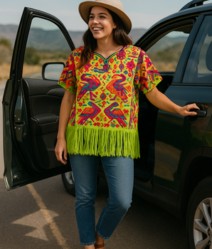 VINTAGE Chichicastenango Huipil Cape