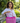 Hot Pink and White Baul - Medium