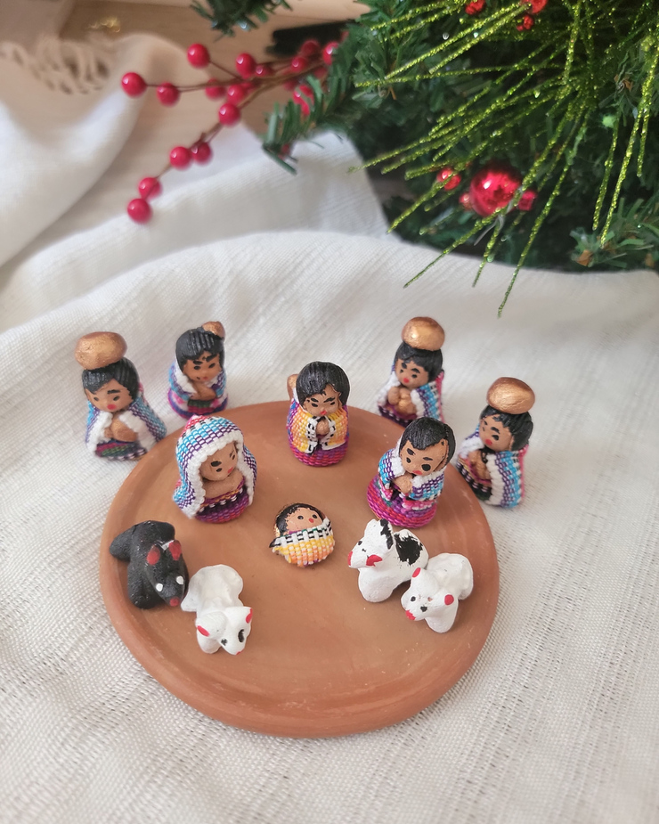 Mini Clay Nativity Set