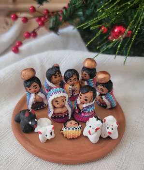 Mini Clay Nativity Set