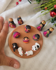 Mini Clay Nativity Set