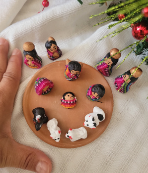 Mini Clay Nativity Set