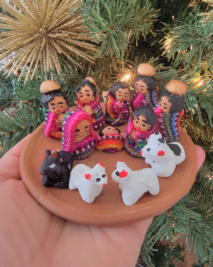 Mini Clay Nativity Set