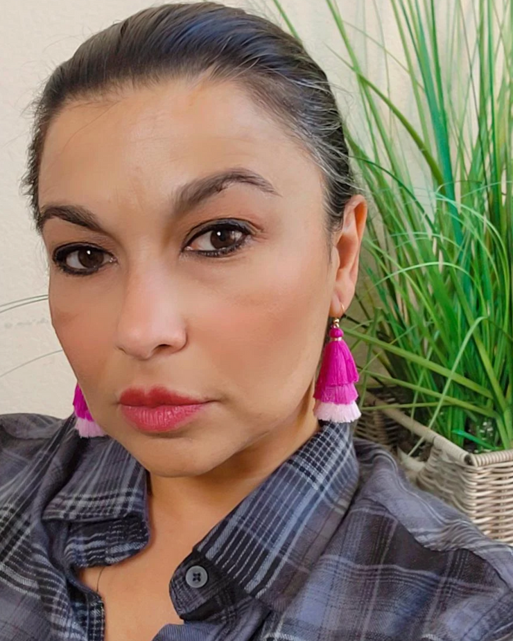 Pink Tassel Earrings