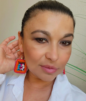 Textile Earrings