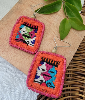 Textile Earrings