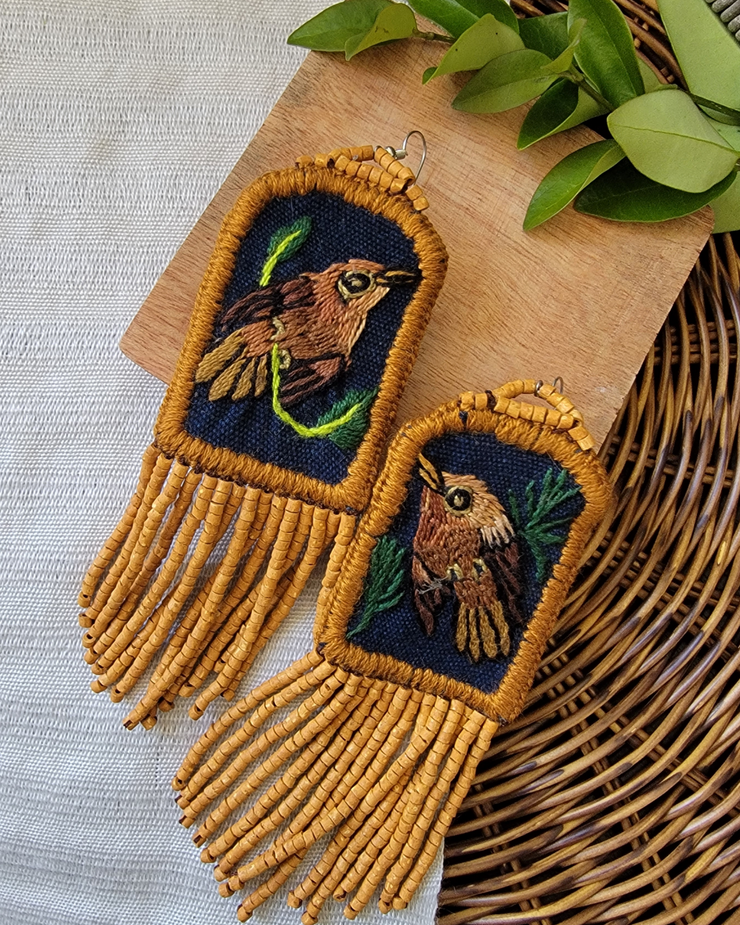 Textile Earrings