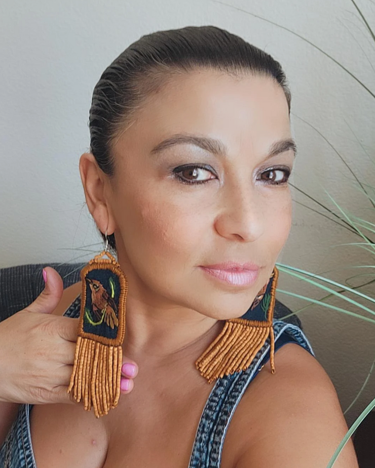 Textile Earrings