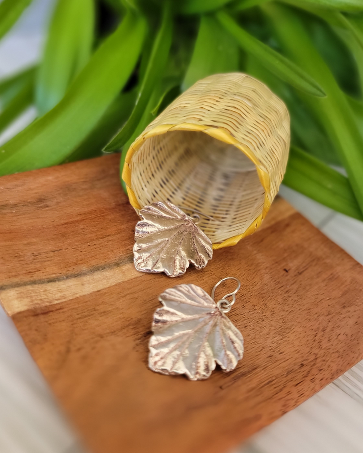 Silver Leaves Earrings