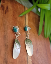 Jade & Sterling Silver Earrings