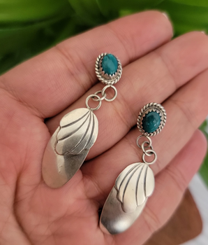 Jade & Sterling Silver Earrings