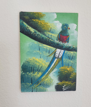 El Quetzal Acrylic Oil Painting