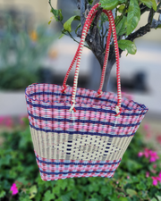 Recycled Plastic Handwoven Basket