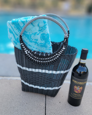 Recycled Plastic Handwoven Basket